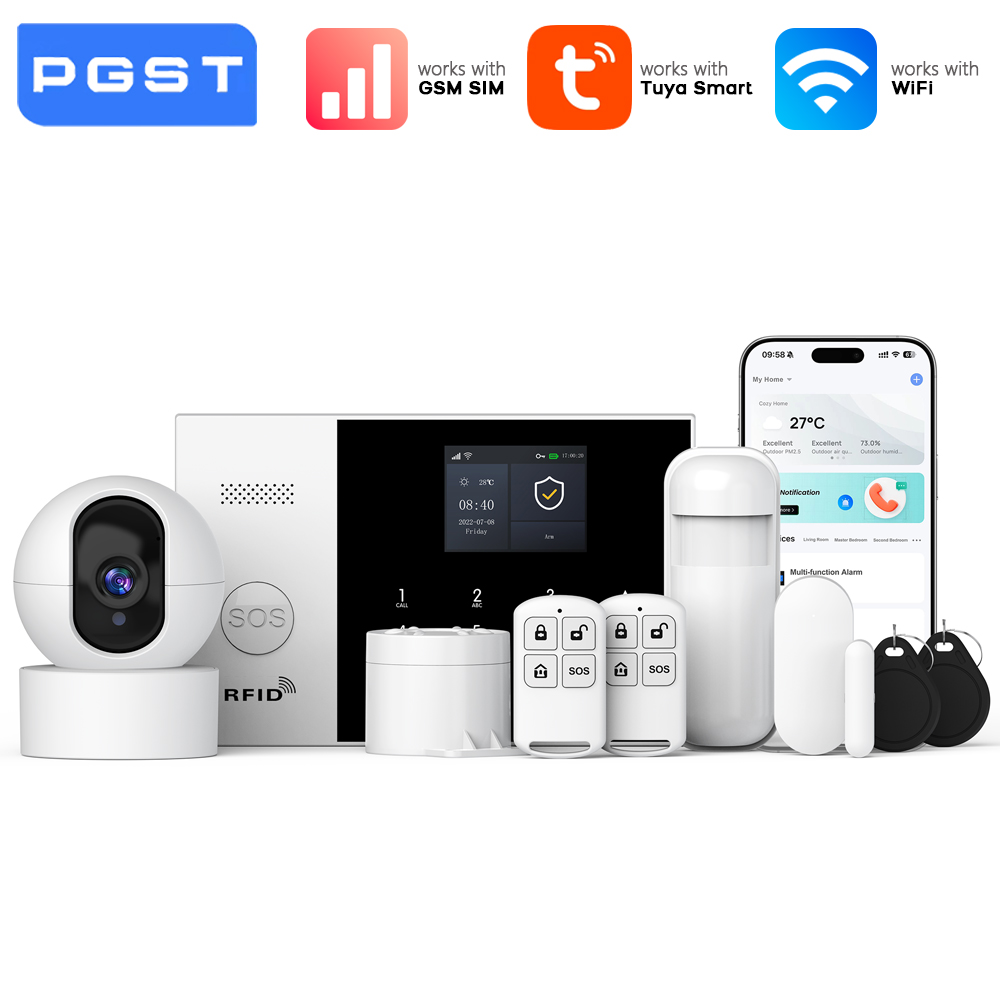 Smart Home Camera - PGST 스마트 홈 알람 시스템 WiFi