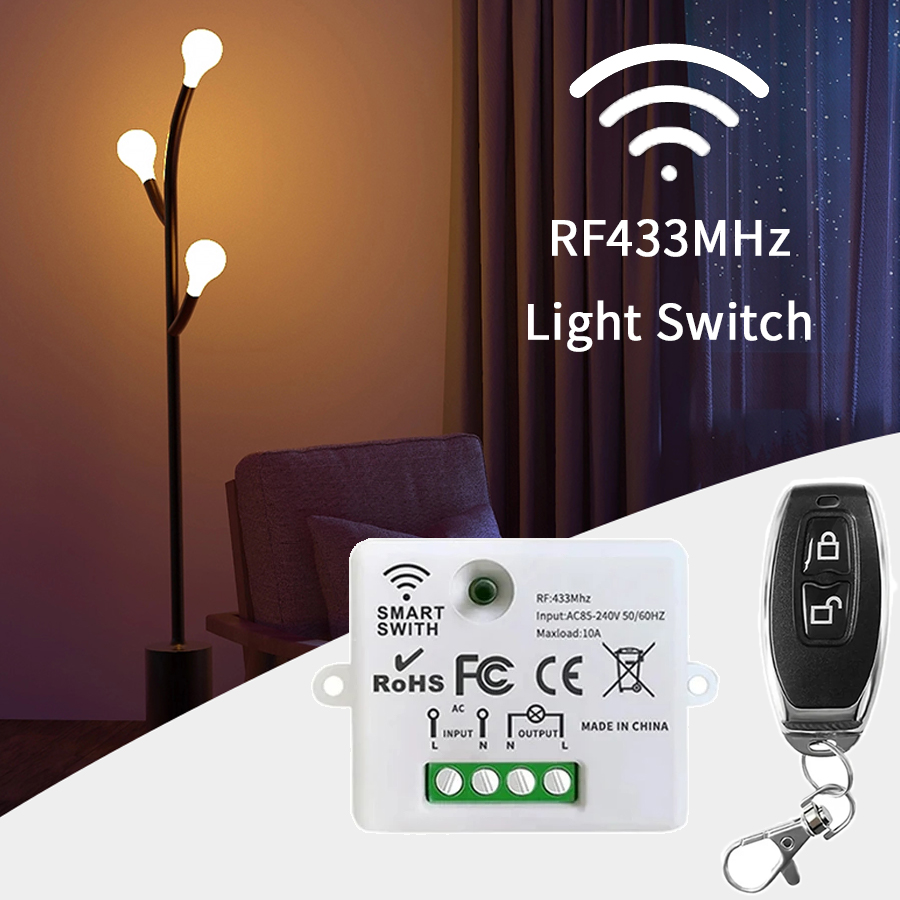 Smart Light Switch - RF 433MHz 무선 원격 제어 스위치