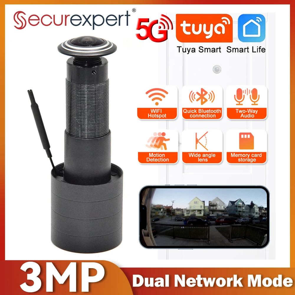 Smart Home Ezviz - 3MP HD 2.4G/5G WiFi 도어 뷰어