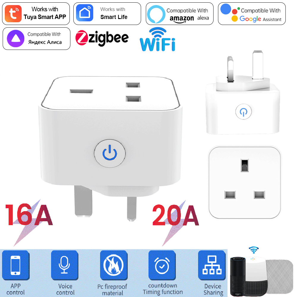 Smart Home Or Smart Home - Tuya 스마트 소켓 16A/20A WiFi 또는