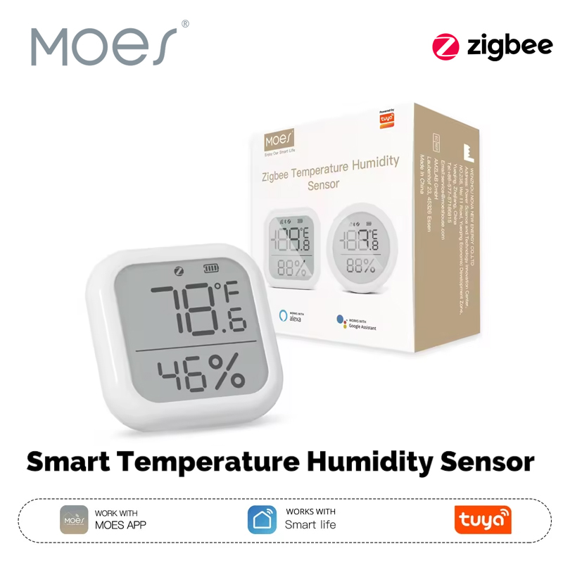 Smart Home Zentrale - MOES Tuya ZigBee LED 스크린이 장착된