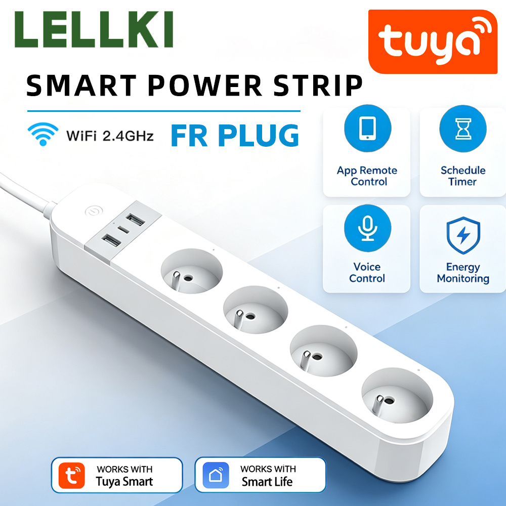 Smart Home Or Smart Home - LELLKI FR WiFi 투야 스마트 멀티탭