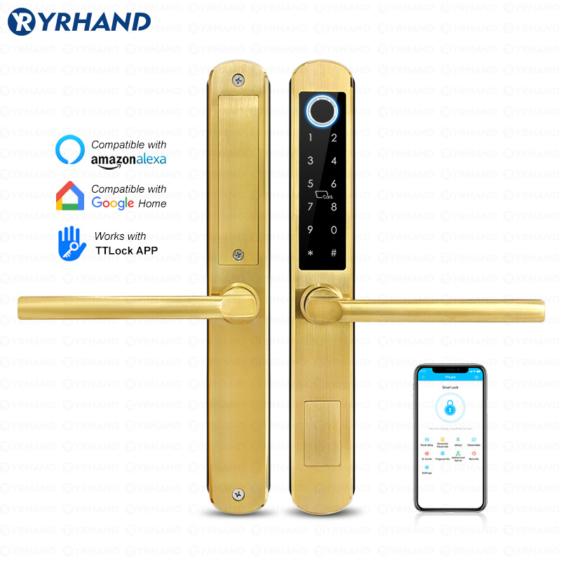 Smart Home Ezviz - IP66 골드 스테인레스 스틸 슬라이딩 유리