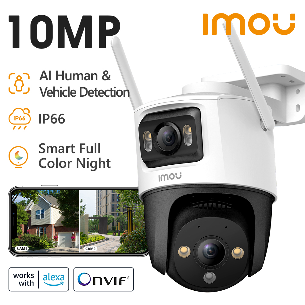 Smart Home Ezviz - IMOU 듀얼 렌즈 야외 카메라, PT