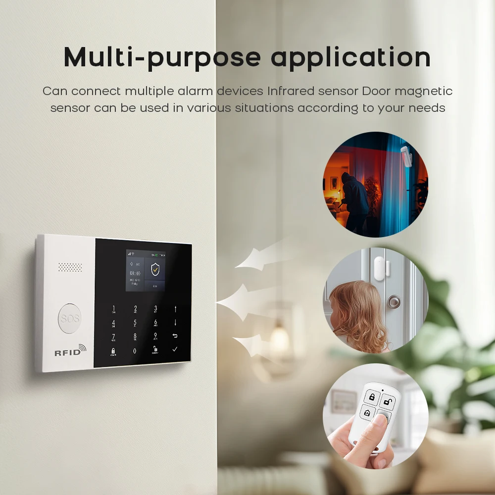PGST 스마트 홈 알람 시스템 WiFi GSM 무선  - Smart Home Camera 리뷰 및 가격