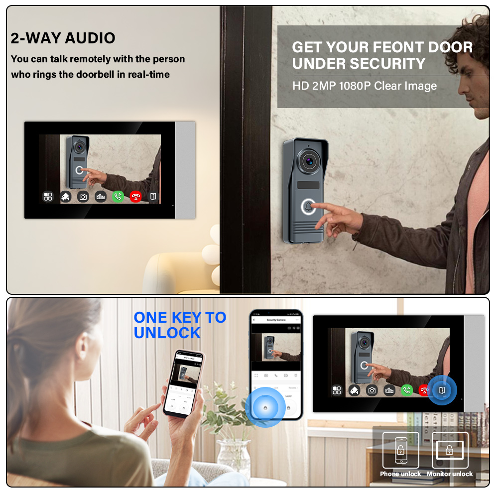 2선식 스마트 홈 와이파이 1080P 비디오 인터콤 비 - Smart Home Video Doorphone Ezviz 리뷰 및 가격