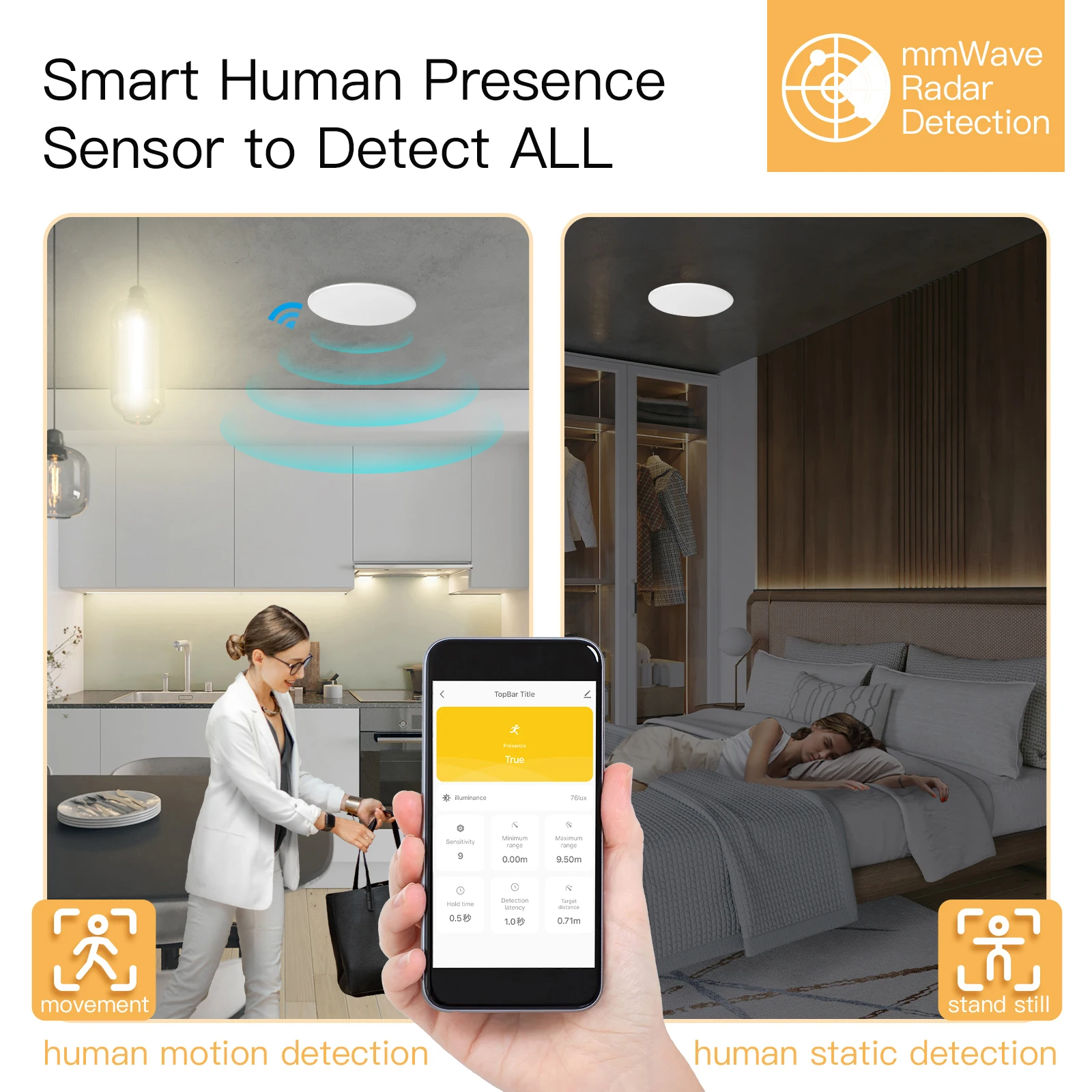 투야 스마트 지그비 와이파이 인체 감지 감지기, 레이더 - Smart Home Zentrale 리뷰 및 가격