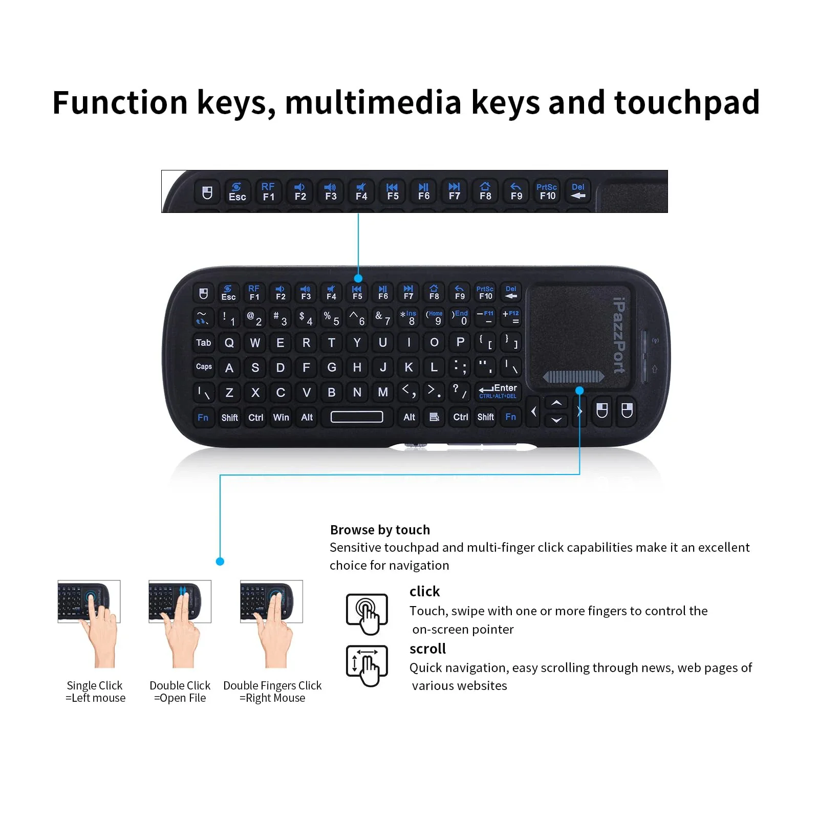 IPazzPort 미니 블루투스 및 2.4GHz 무선  - Smart Home Raspberry Pi 리뷰 및 가격