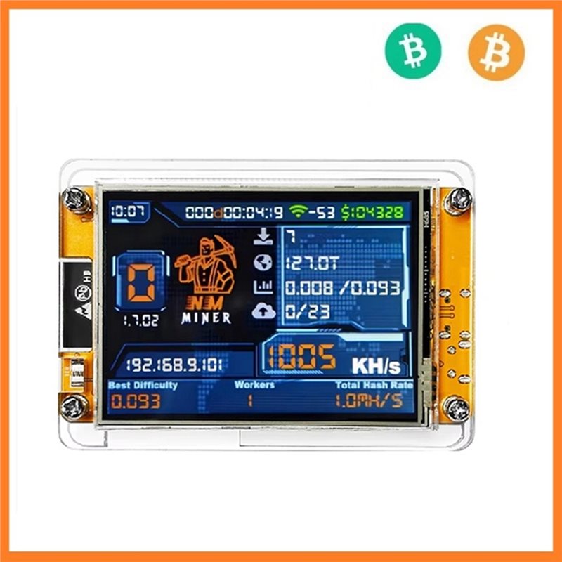 6X 1000KH/S Nmminer Nerdminer+ - Upgrade Smart Home 리뷰 및 가격