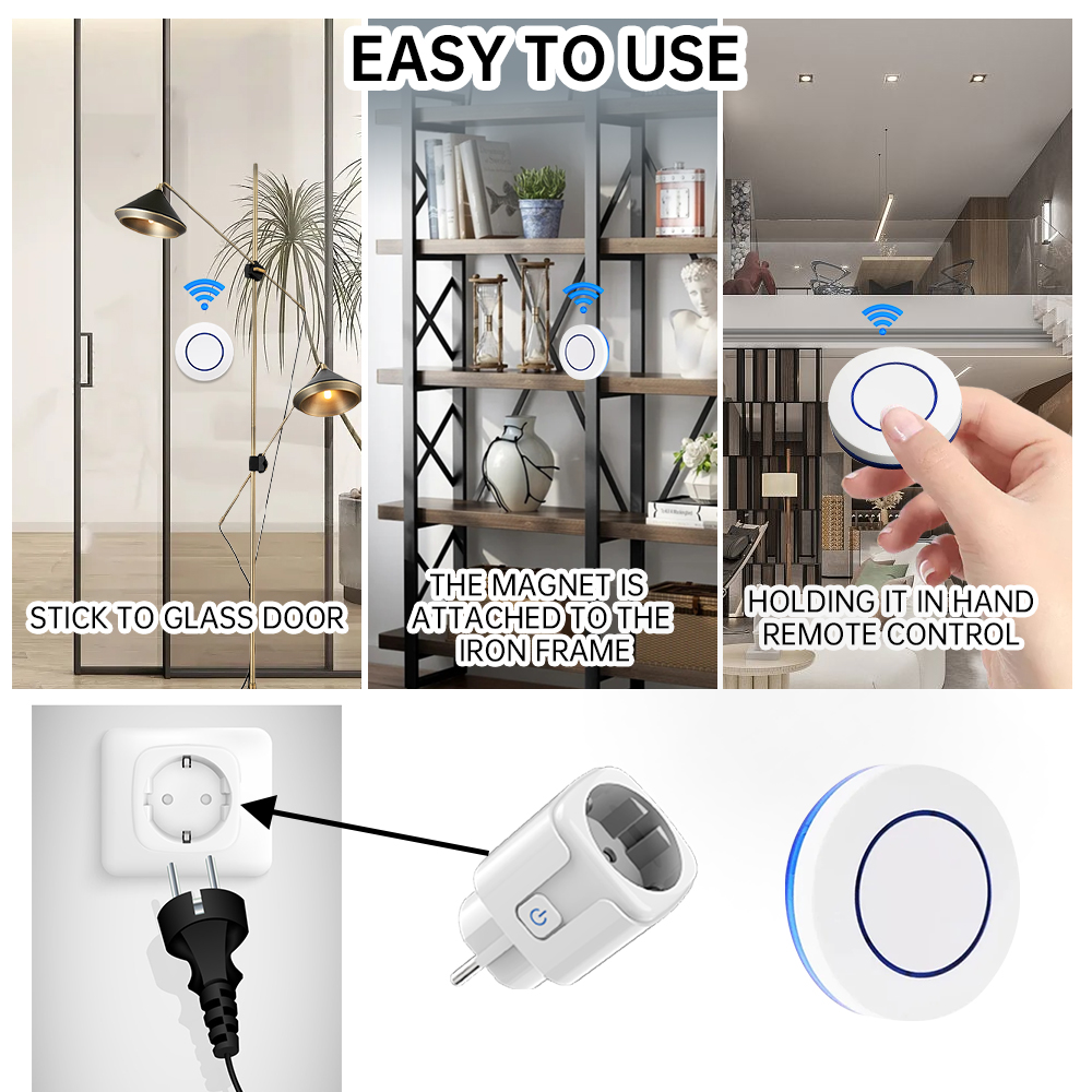 무선 소켓 RF433 스마트 홈 리모컨 소켓 16A E - Smart Home Or Smart Home 리뷰 및 가격