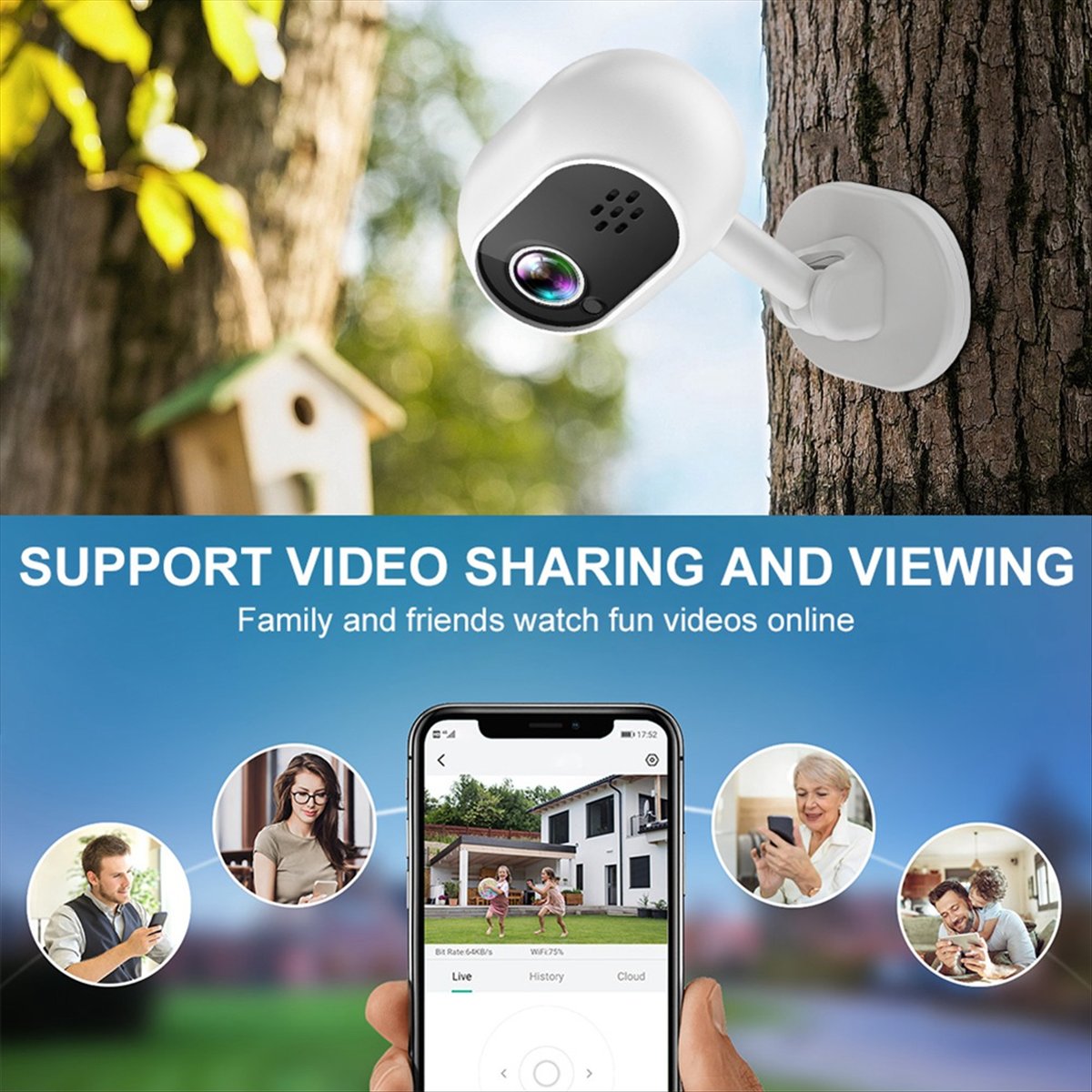 A4 1080P 스마트 미니 와이파이 IP 카메라 IW - Smart Home Cctv 리뷰 및 가격