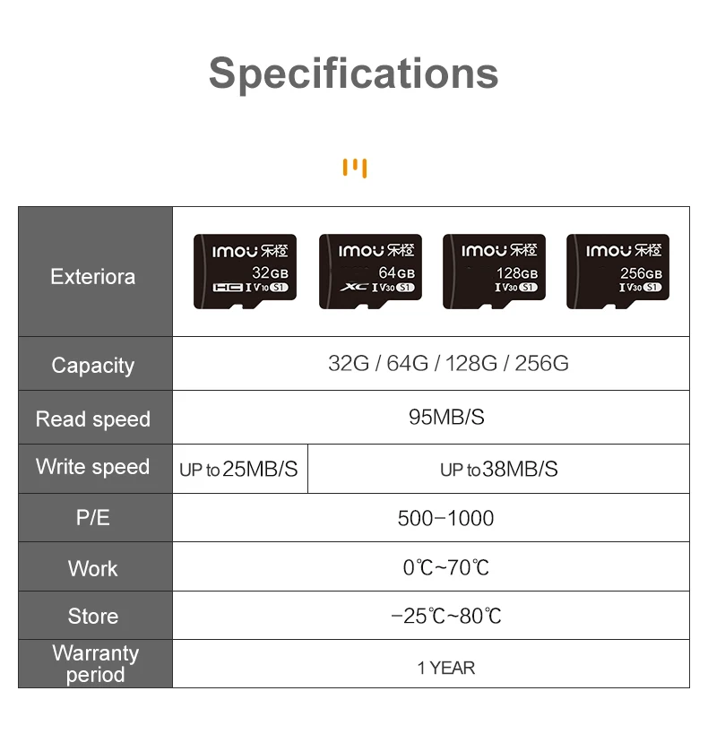 다후아 이모우 SD 메모리 카드 32GB 64GB 12 - Smart Home Ezviz 리뷰 및 가격