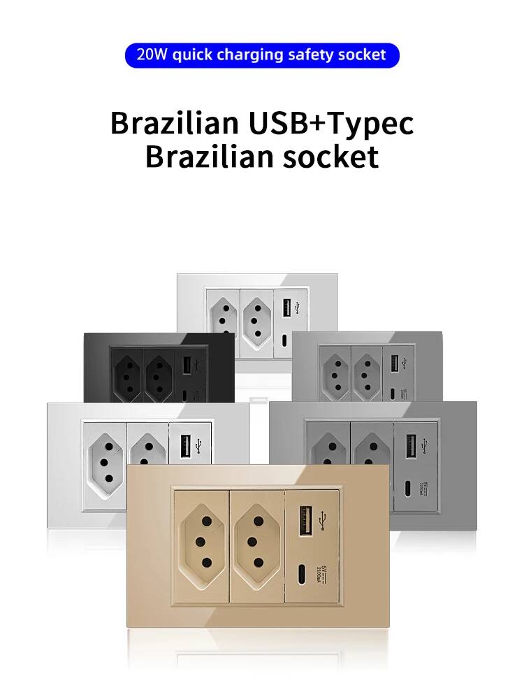 Herepow 브라질 표준 듀얼 USB 벽면 소켓 Ty - Smart Home Or Smart Home 리뷰 및 가격