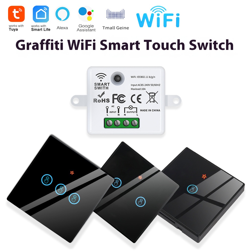 Tuya 스마트 스위치오프 장치는 무선 터치, WiFi - Smart Light Switch 리뷰 및 가격