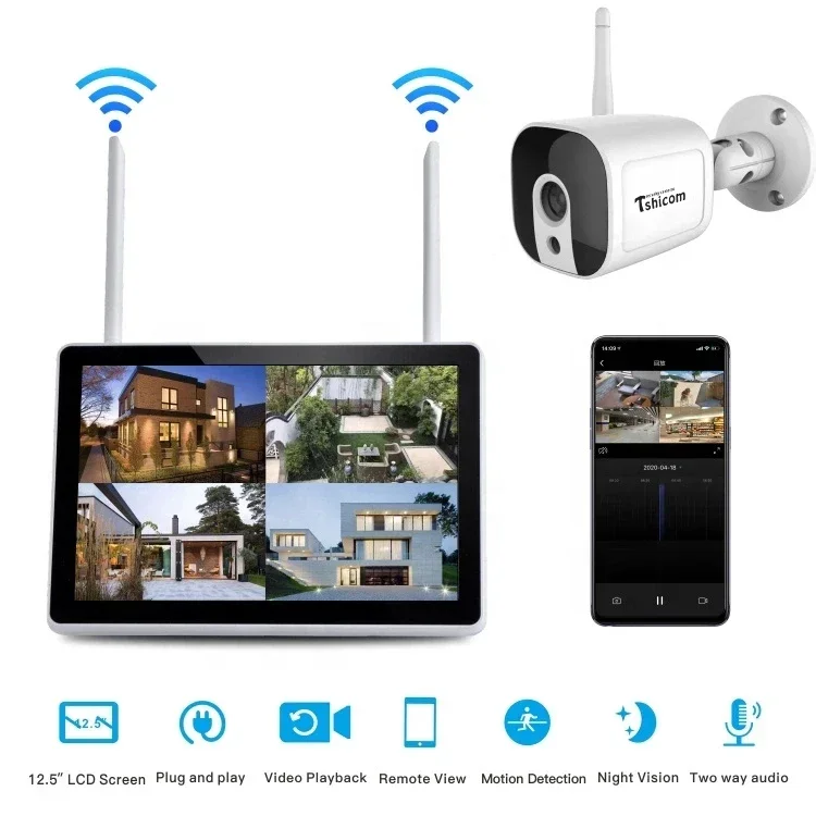 투야 스마트 와이파이 4채널 NVR 키트 12인치 LC - Smart Home Cctv 리뷰 및 가격