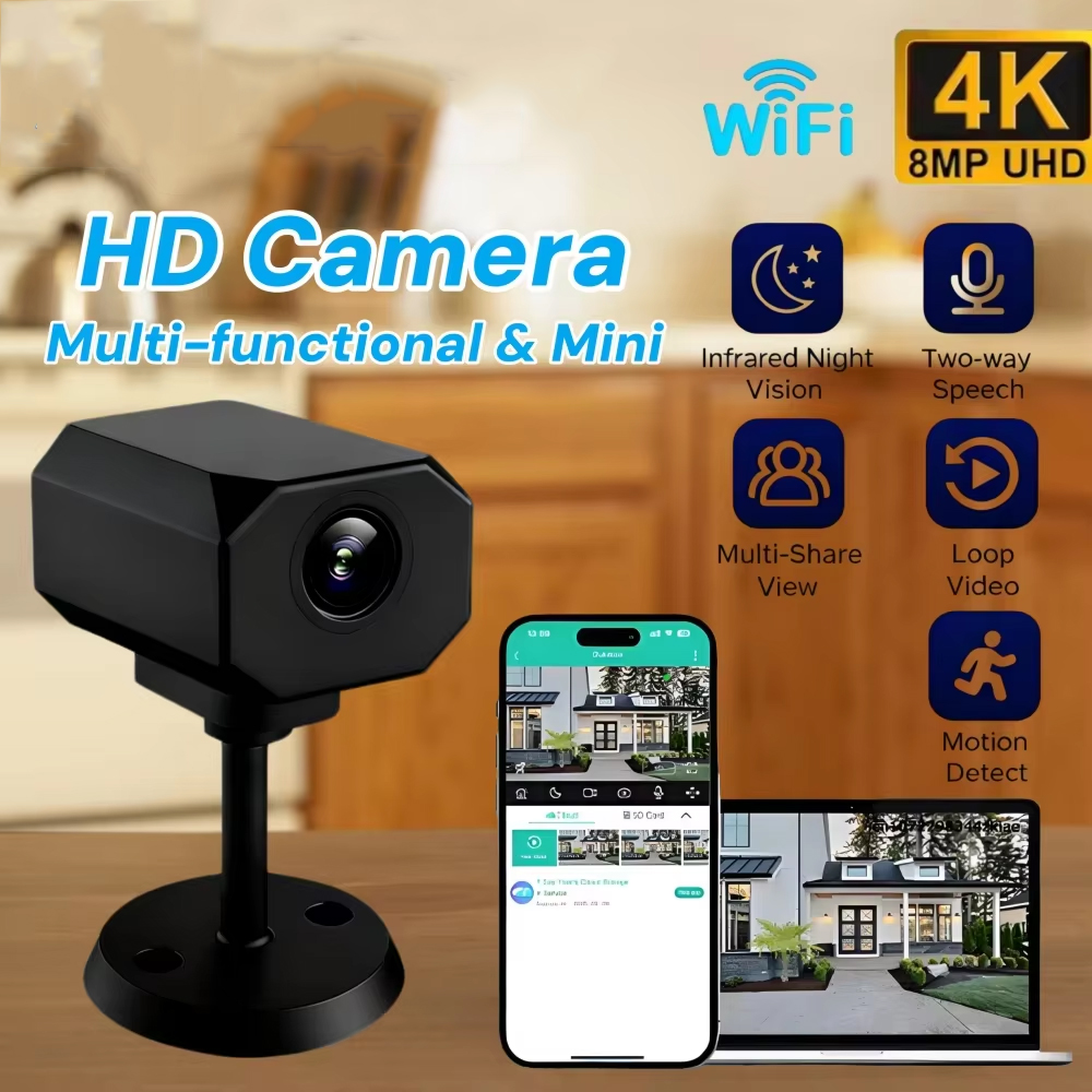4K HD WiFi 보안 카메라, 가정용 미니 스마트  - Security Ip Camera 리뷰 및 가격
