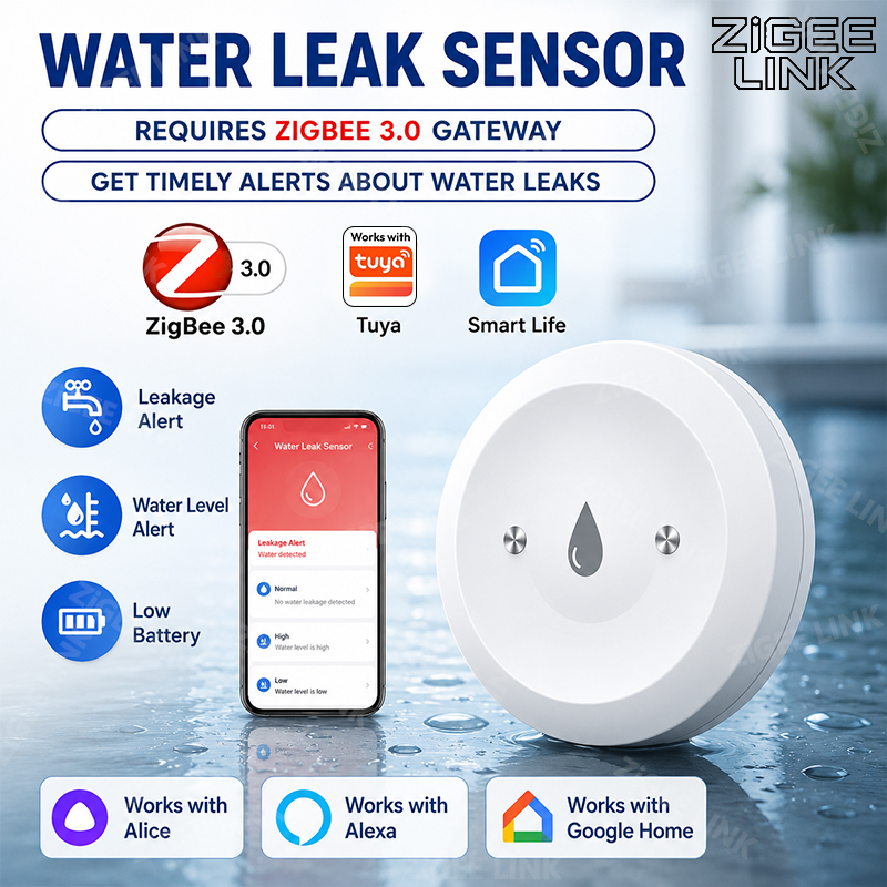 스마트 지그비 누수 센서 홍수 누수 감지기 앱 원격 모 - Smart Home Zentrale 리뷰 및 가격