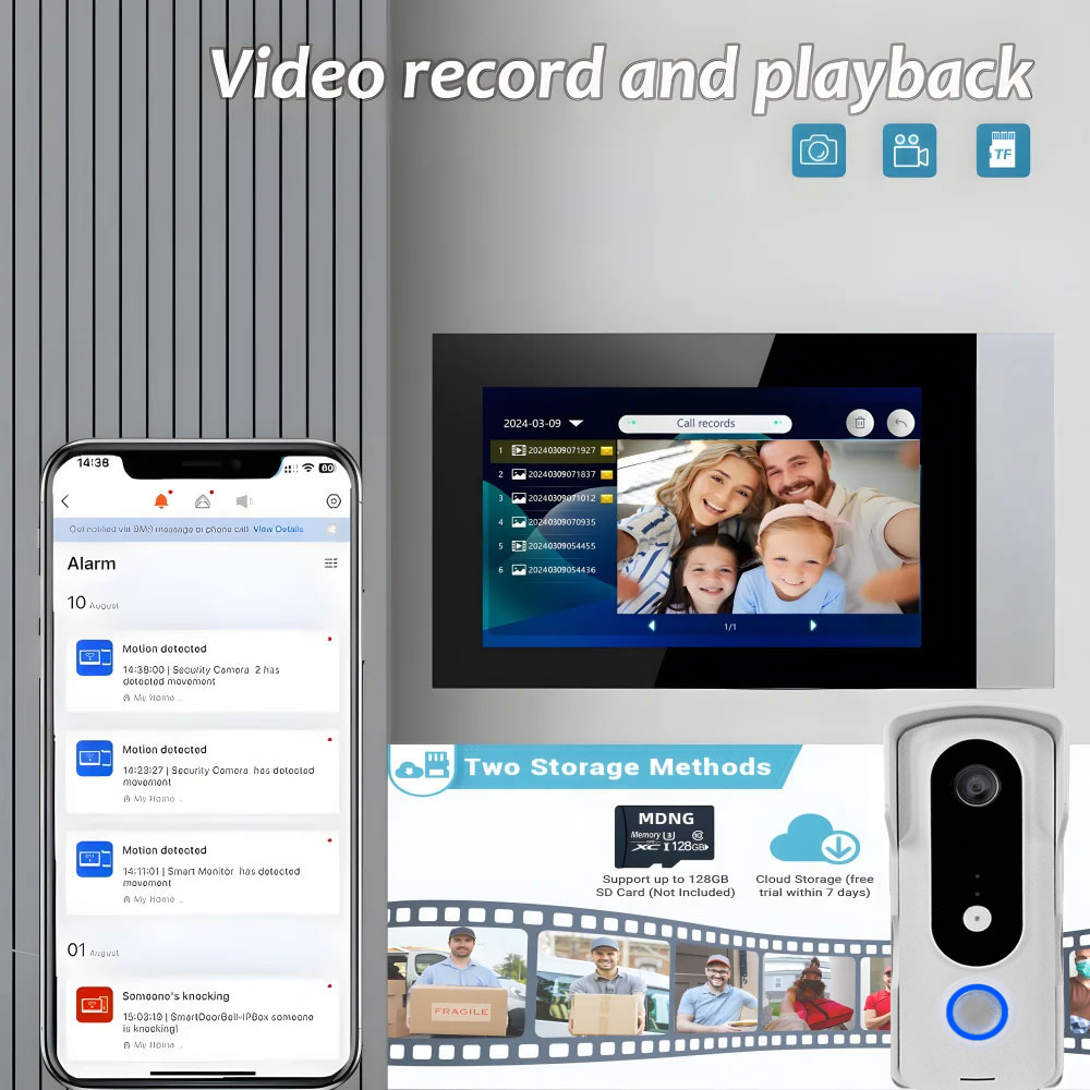 2 와이어 스마트 홈 Tuya Wifi 1080P 비디 - Smart Home Video Doorphone Ezviz 리뷰 및 가격