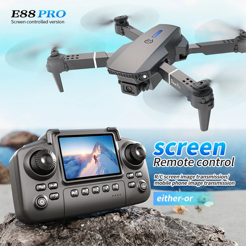 전문 E88 프로 드론 스크린 8K HD 카메라 WiF - Smart Home Camera 리뷰 및 가격