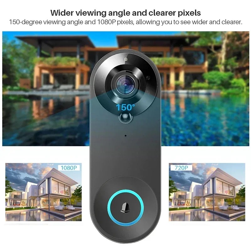 HD 1080P 스마트 무선 도어벨 WiFi 비디오 도 - Smart Home Video Doorphone Ezviz 리뷰 및 가격