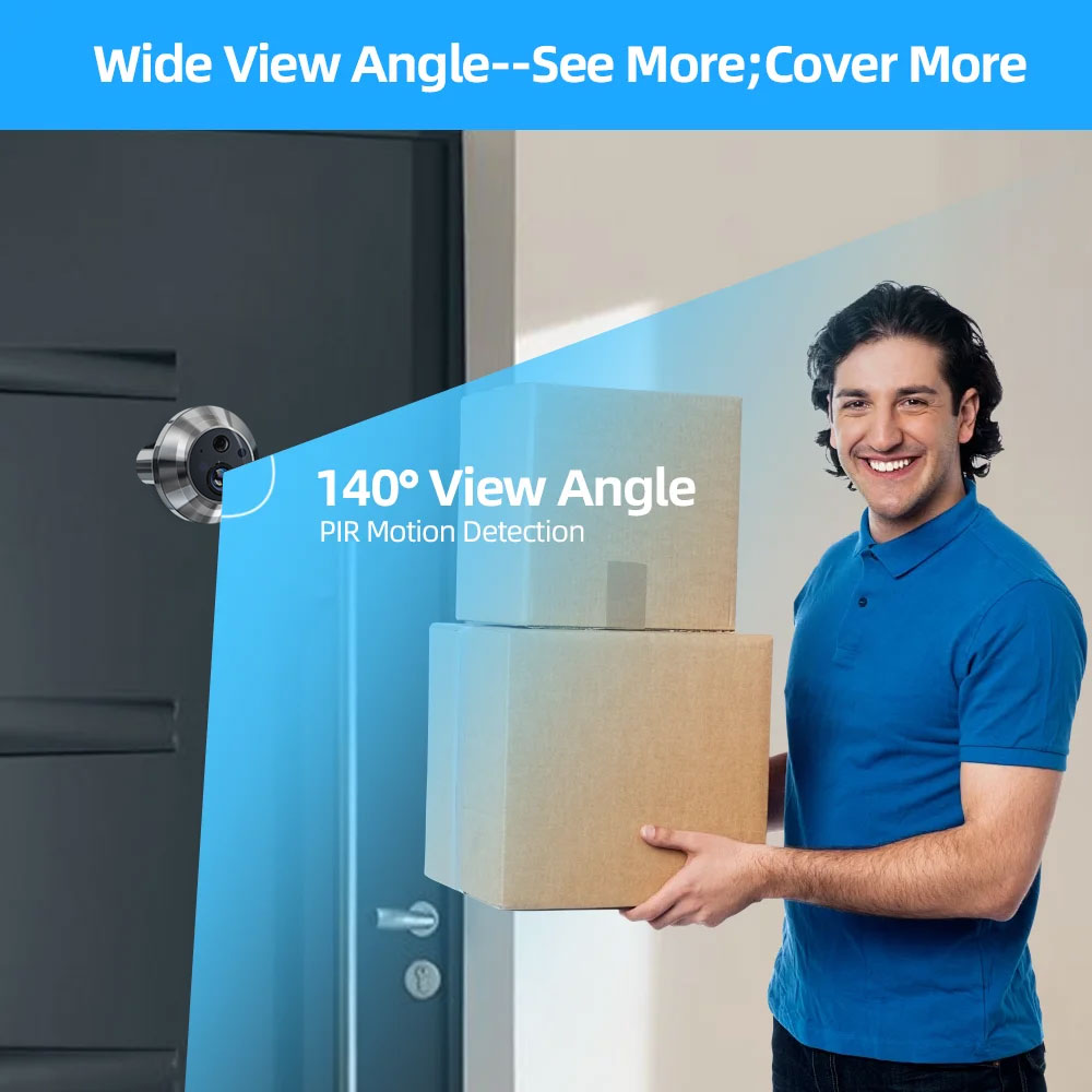 Tuya Smart 5MP 틈구멍 도어 카메라, 4.3 - Smart Home Video Doorphone Ezviz 리뷰 및 가격