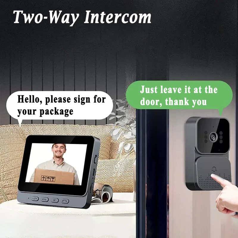 스마트 WiFi 2.4G 무선 도어벨 비디오 인터콤 카 - Smart Home Video Doorphone Ezviz 리뷰 및 가격
