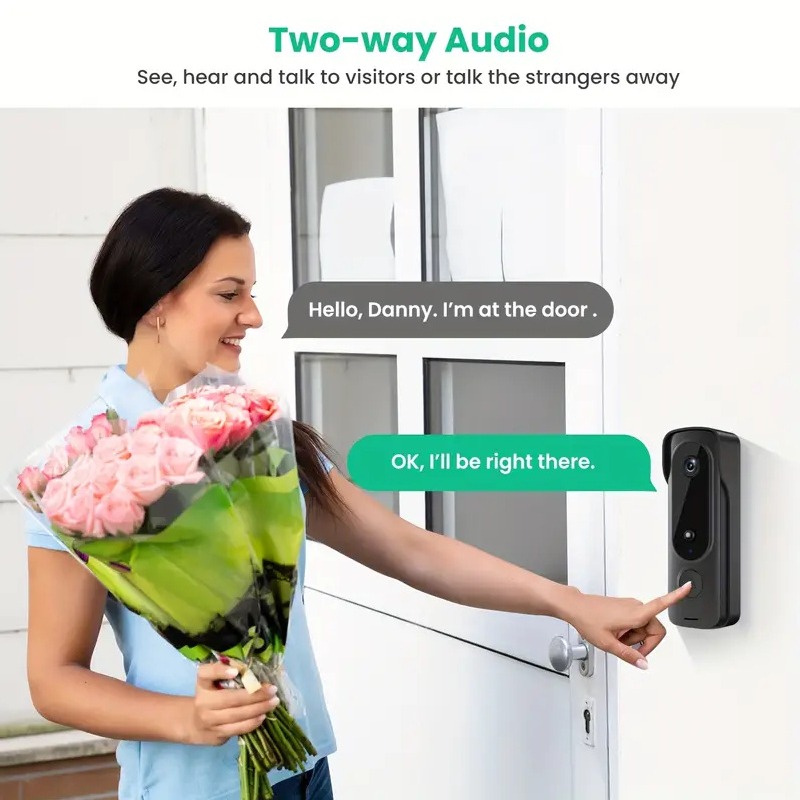 야외 무선 초인종 태양광 커버 1080P 비디오 인터콤 - Smart Home Video Doorphone Ezviz 리뷰 및 가격