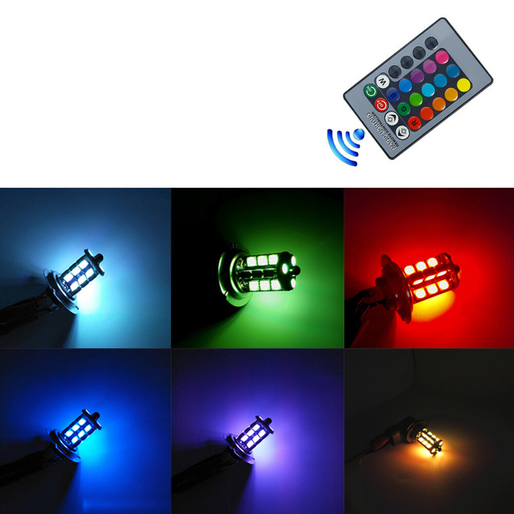 2x RGB H11 H9 H8 5050 27SMD 자동 - Voice Control Light Bulb 리뷰 및 가격