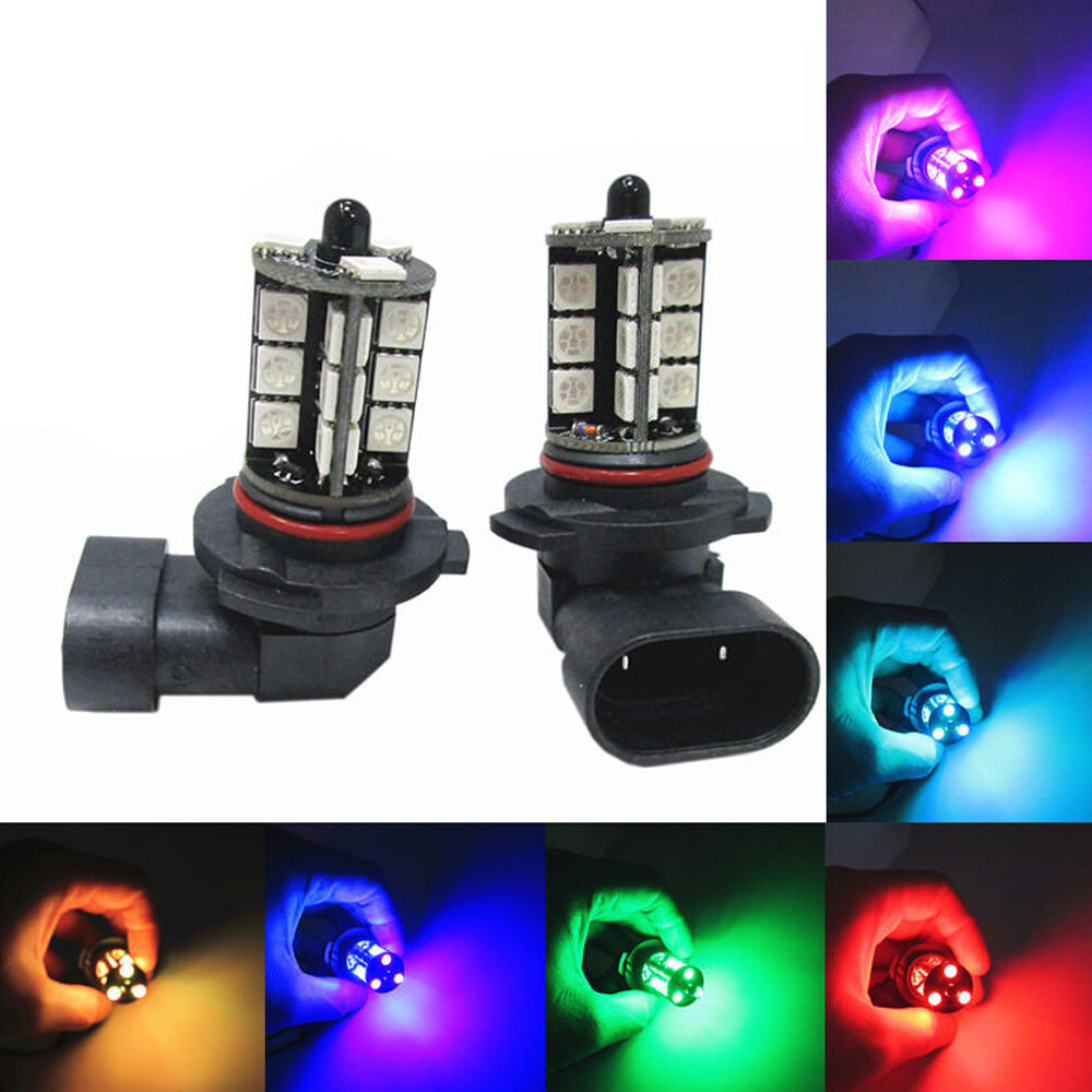 2x RGB H11 H9 H8 5050 27SMD 자동 - Voice Control Light Bulb 리뷰 및 가격