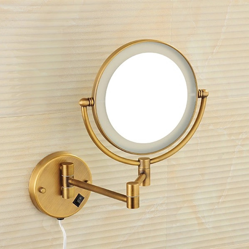 로즈 골드 Led 접이식 욕실 거울 벽 마운트 조명 홈 - Smart Home Retrofit 리뷰 및 가격