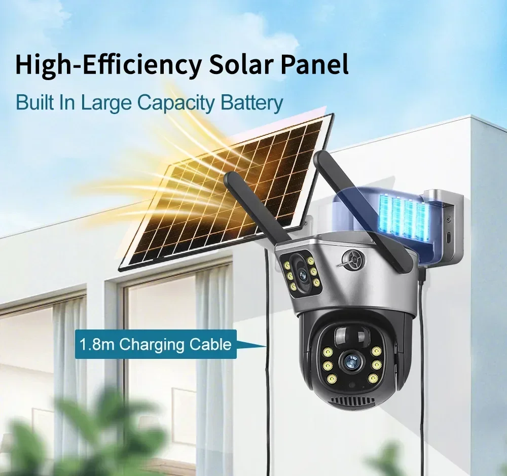 Tahlitech 태양열 카메라 4G Sim 야외 듀얼 - Smart Home Cctv 리뷰 및 가격