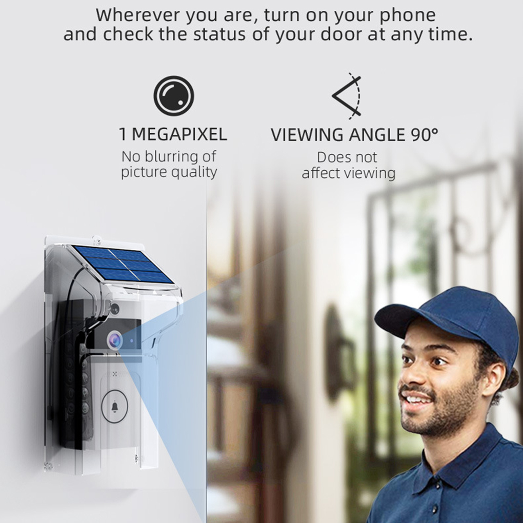 Wifivisual 초인종 벨 카메라 무선 태양열 충전 - Smart Home Cctv 리뷰 및 가격
