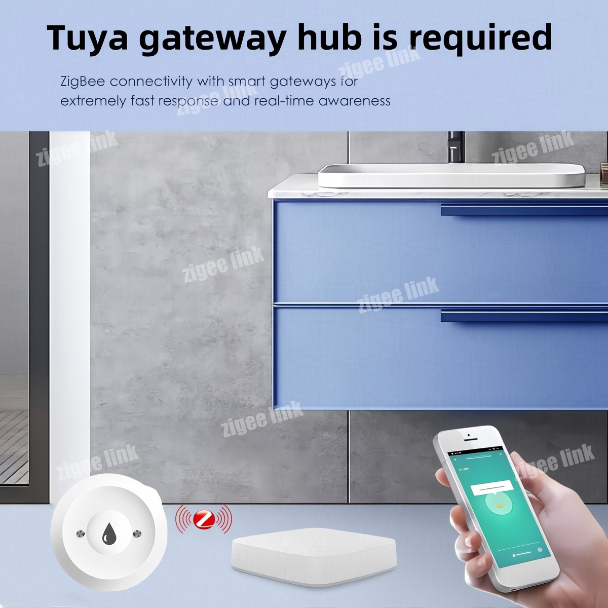 ZigBee 3.0 워터 센서 스마트 누수 감지기 홍수 - Smart Home Zentrale 리뷰 및 가격