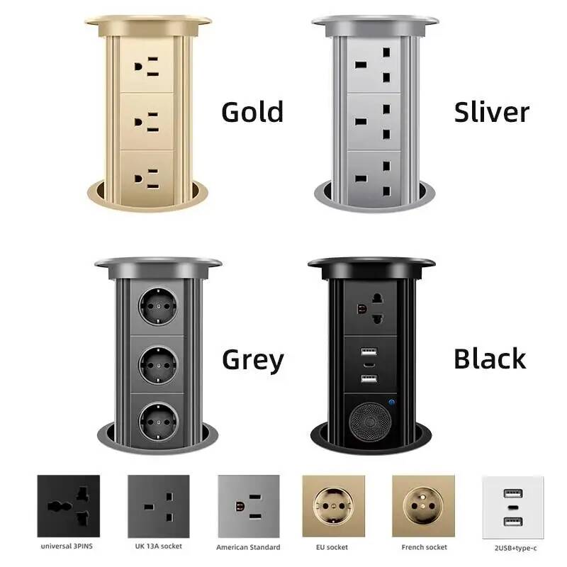 히어포우 자동 팝업 소켓 EU FR UK US 범용 표 - Smart Home Or Smart Home 리뷰 및 가격