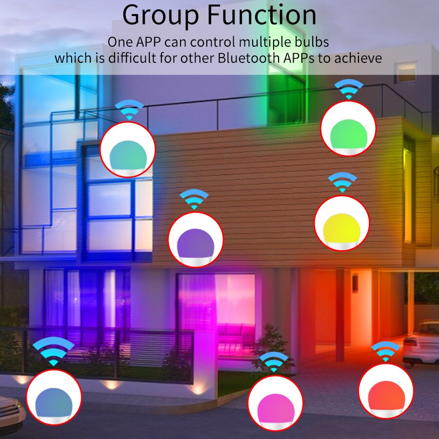 E27 WiFi 스마트 LED 전구 RGBCW 다채로운 - Voice Control Light Bulb 리뷰 및 가격