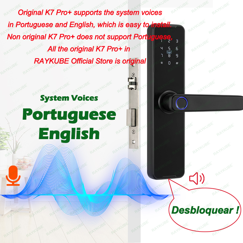 RAYKUBE 생체 인식 지문 도어 잠금 장치 K7 P - Smart Home Ezviz 리뷰 및 가격