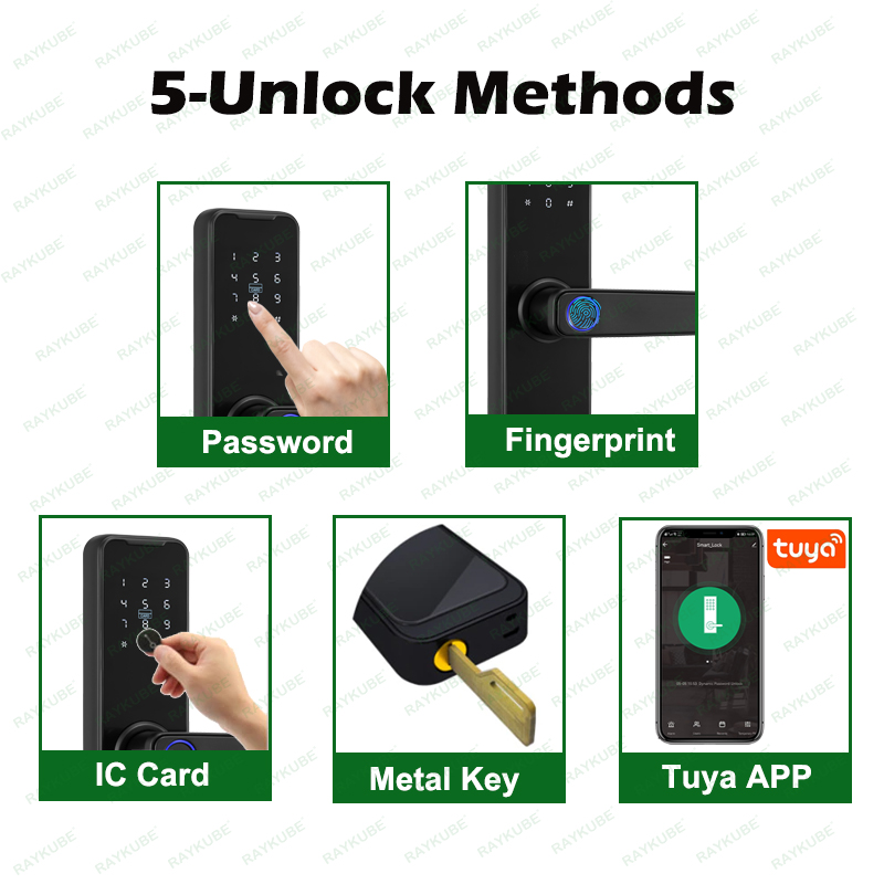 RAYKUBE 생체 인식 지문 도어 잠금 장치 K7 P - Smart Home Ezviz 리뷰 및 가격