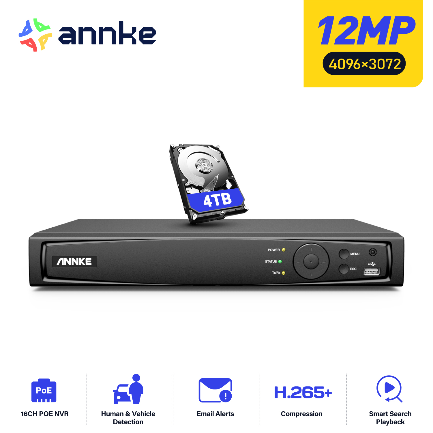 ANNKE 12MP POE NVR 네트워크 비디오 레코 - Security Ip Camera 리뷰 및 가격