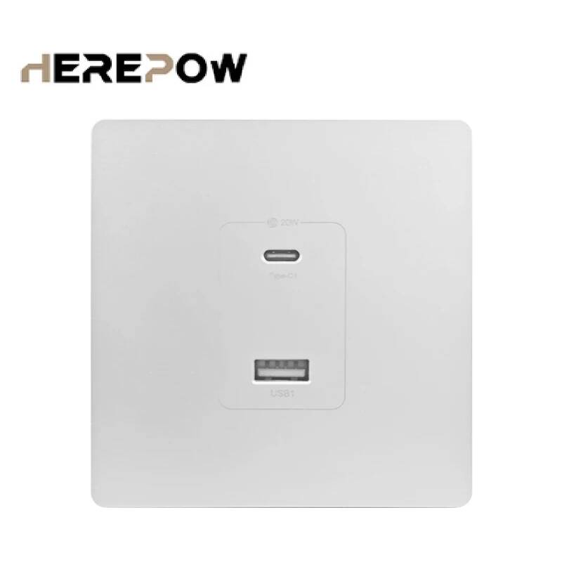 Herepow 벽면 전원 소켓(듀얼 USB Typec  - Smart Home Or Smart Home 리뷰 및 가격