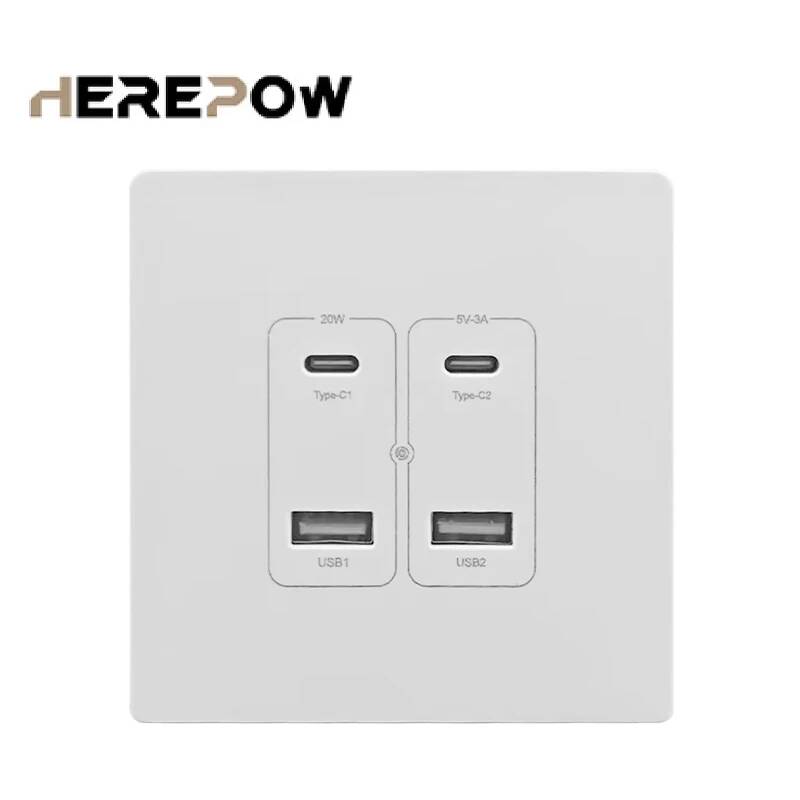 Herepow 벽면 전원 소켓(듀얼 USB Typec  - Smart Home Or Smart Home 리뷰 및 가격