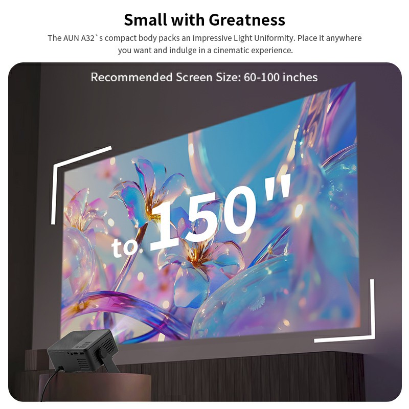 AUN A32 Pro 안드로이드 프로젝터 미니 휴대용  - Smart Home X10 리뷰 및 가격