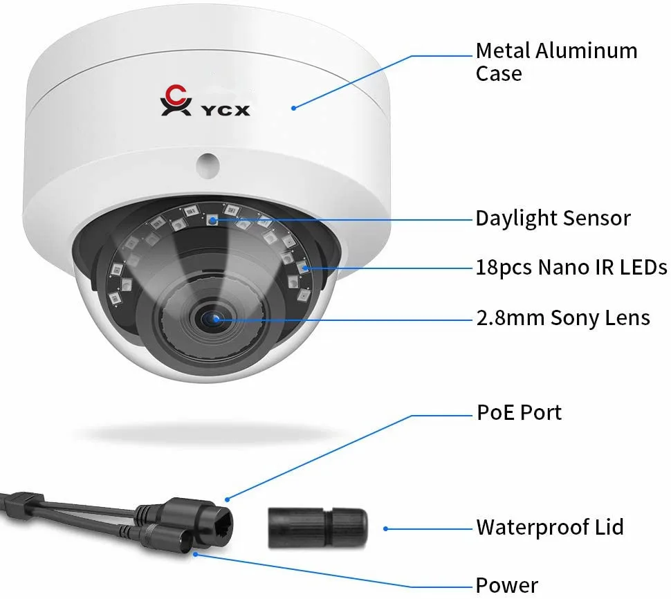 공장 공급 고품질 8MP POE IP 보안 카메라 방탄 - Security Ip Camera 리뷰 및 가격
