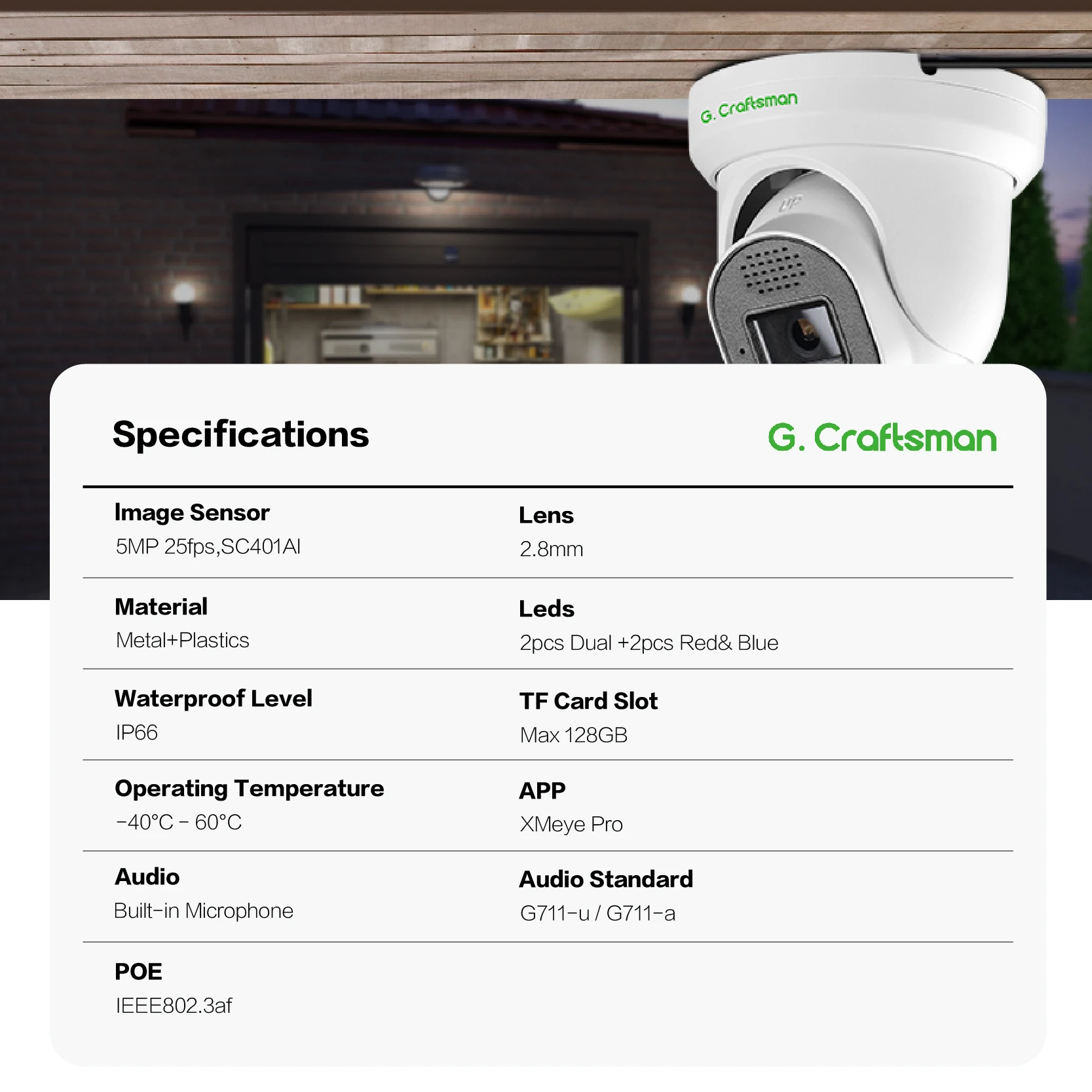 2026년형 GX-DFD-M5C 5MP CMOS 센서  - Security Ip Camera 리뷰 및 가격