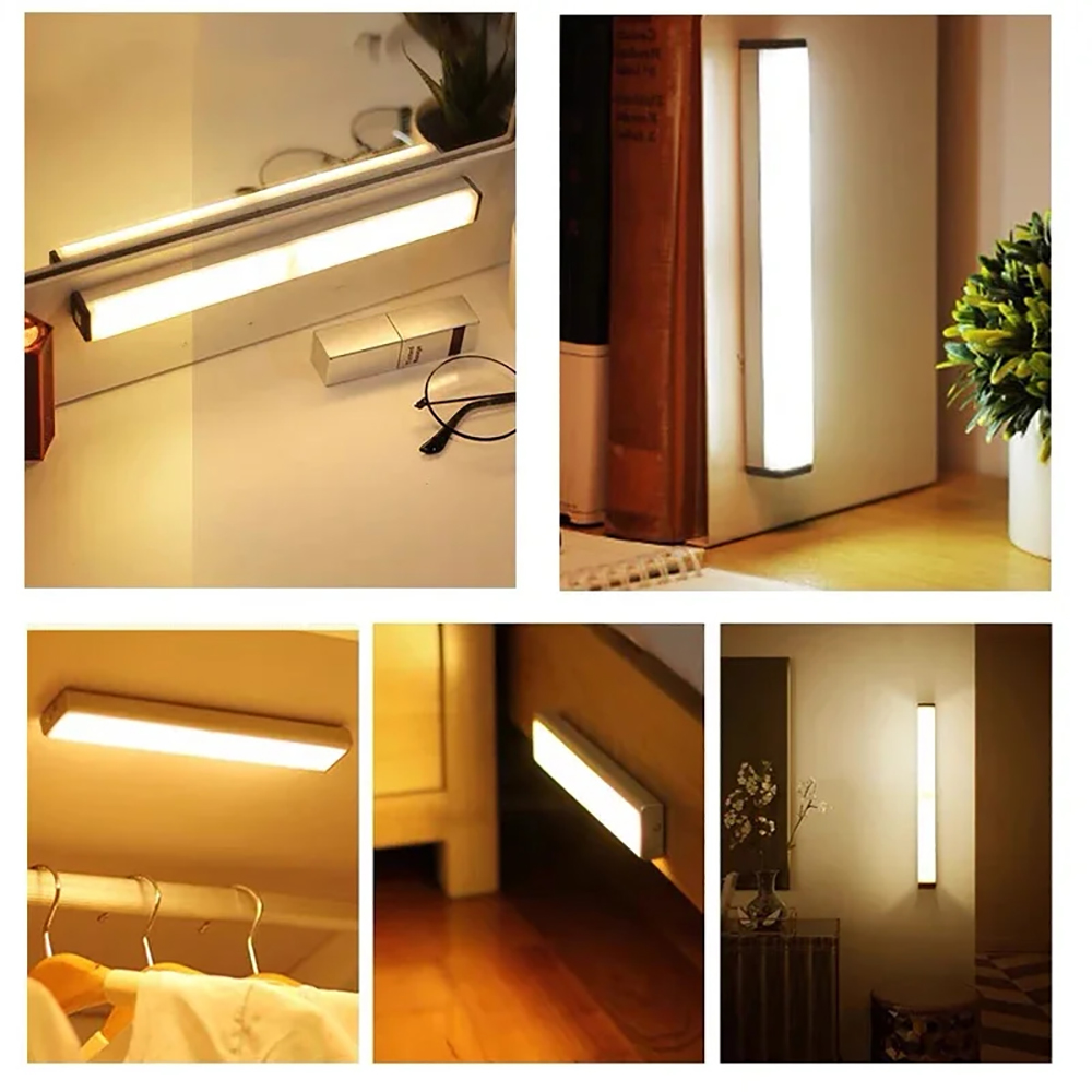 6 개/갑 모션 센서 야간 조명, 부엌 캐비닛 침실 옷 - Voice Control Light Bulb 리뷰 및 가격