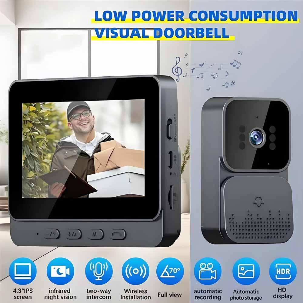무선 인터콤 초인종 HD 나이트 비전 4.3인치 LPs - Smart Home Video Doorphone Ezviz 리뷰 및 가격