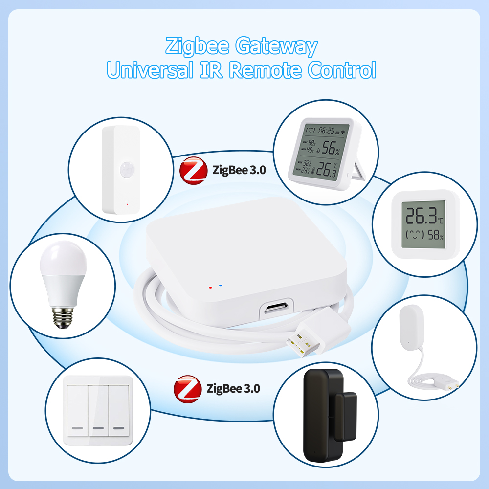 Tuya Zigbee 3.0 게이트웨이 IR 원격 제어 - Smart Home Zentrale 리뷰 및 가격