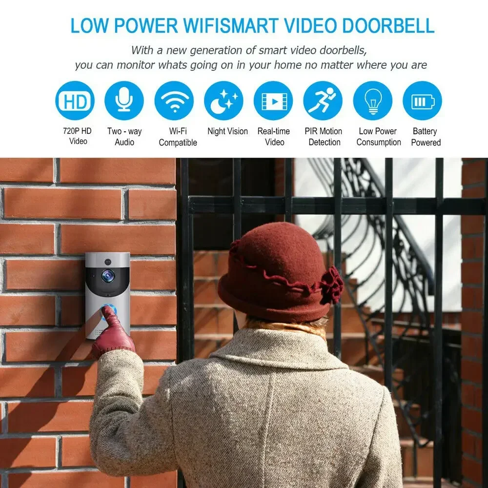 720P HD 스마트 홈 무선 WIFI 초인종 카메라  - Smart Home Cctv 리뷰 및 가격