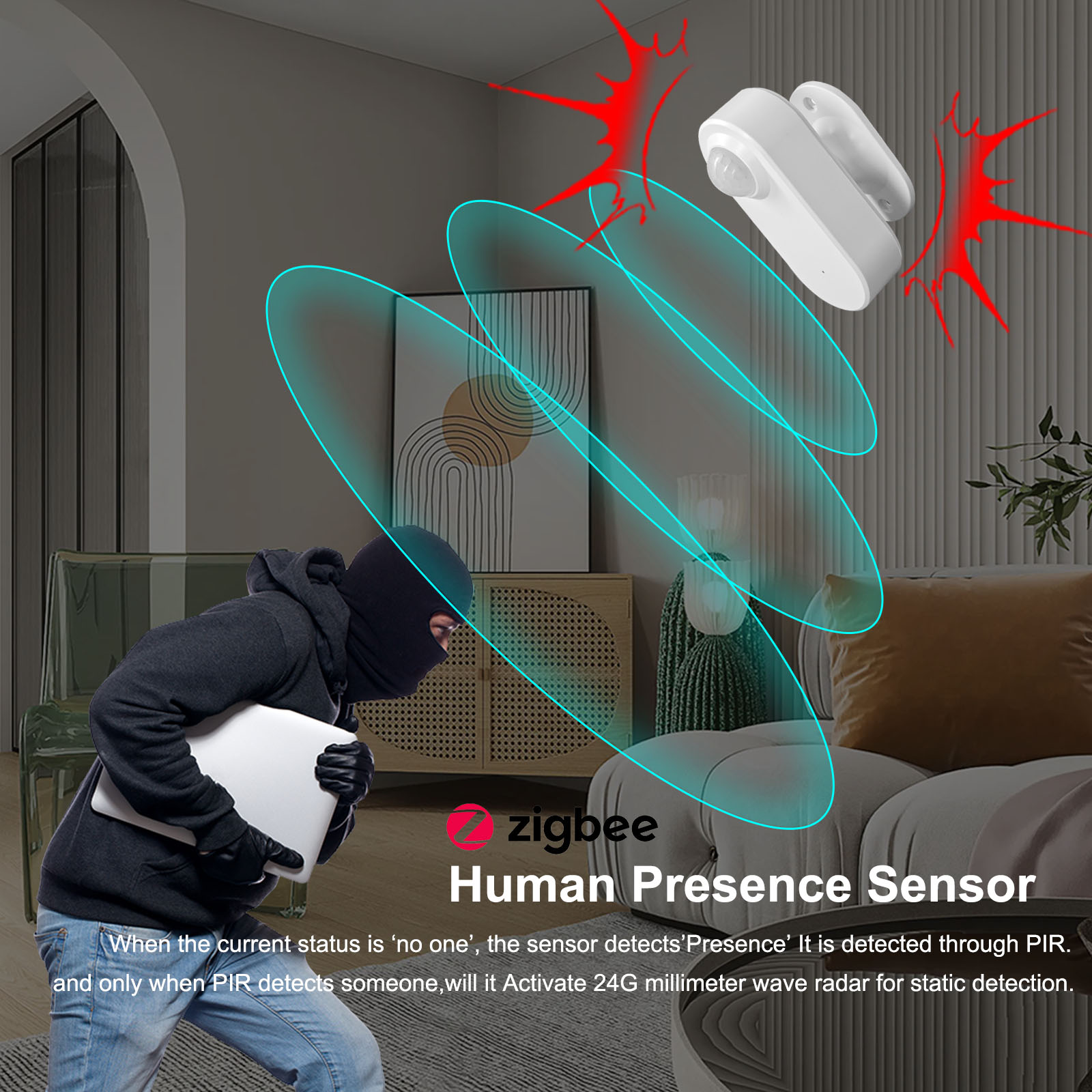 Tuya 인간 존재 감지 센서 스마트 Zigbee 24 - Smart Home Retrofit 리뷰 및 가격