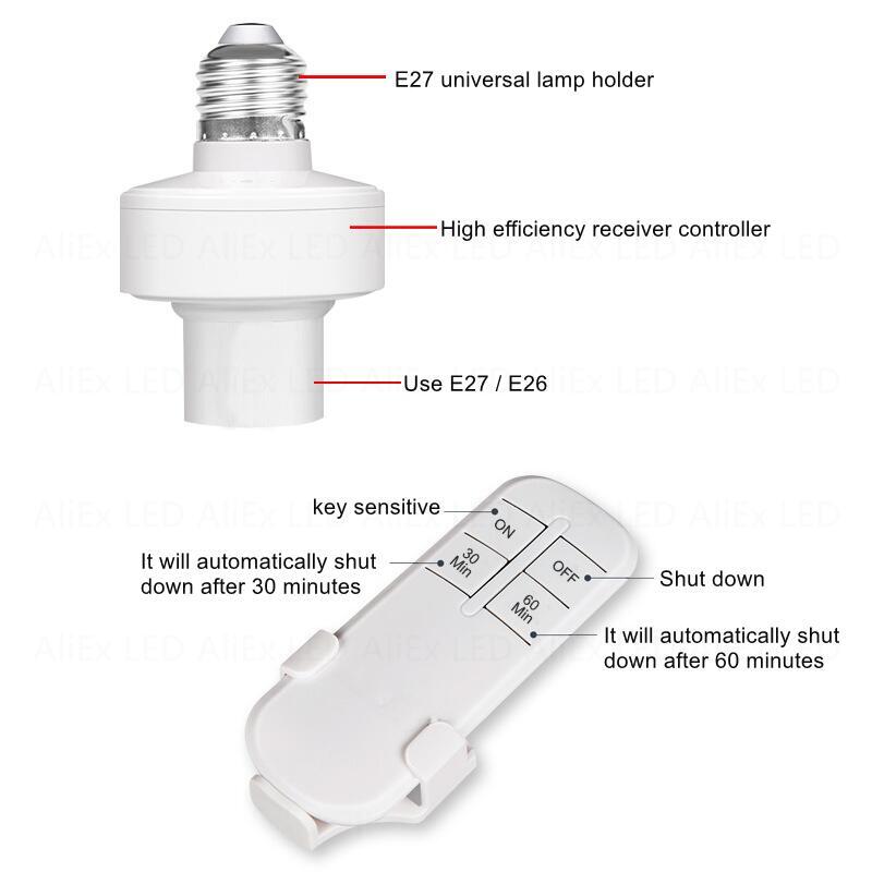 무선 E27 LED 전구 거치대, AC 110-240V - Voice Control Light Bulb 리뷰 및 가격
