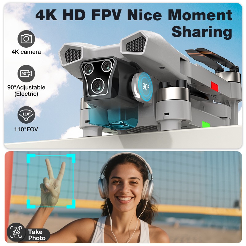 새로운 핫 L017 프로 드론 브러시리스 3D 롤 36 - Smart Home Camera 리뷰 및 가격